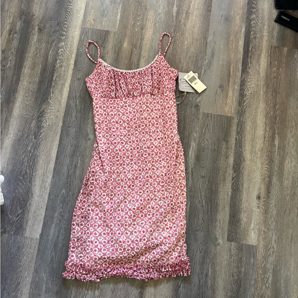 WOMENS SUNDRESS PINK FLORAL